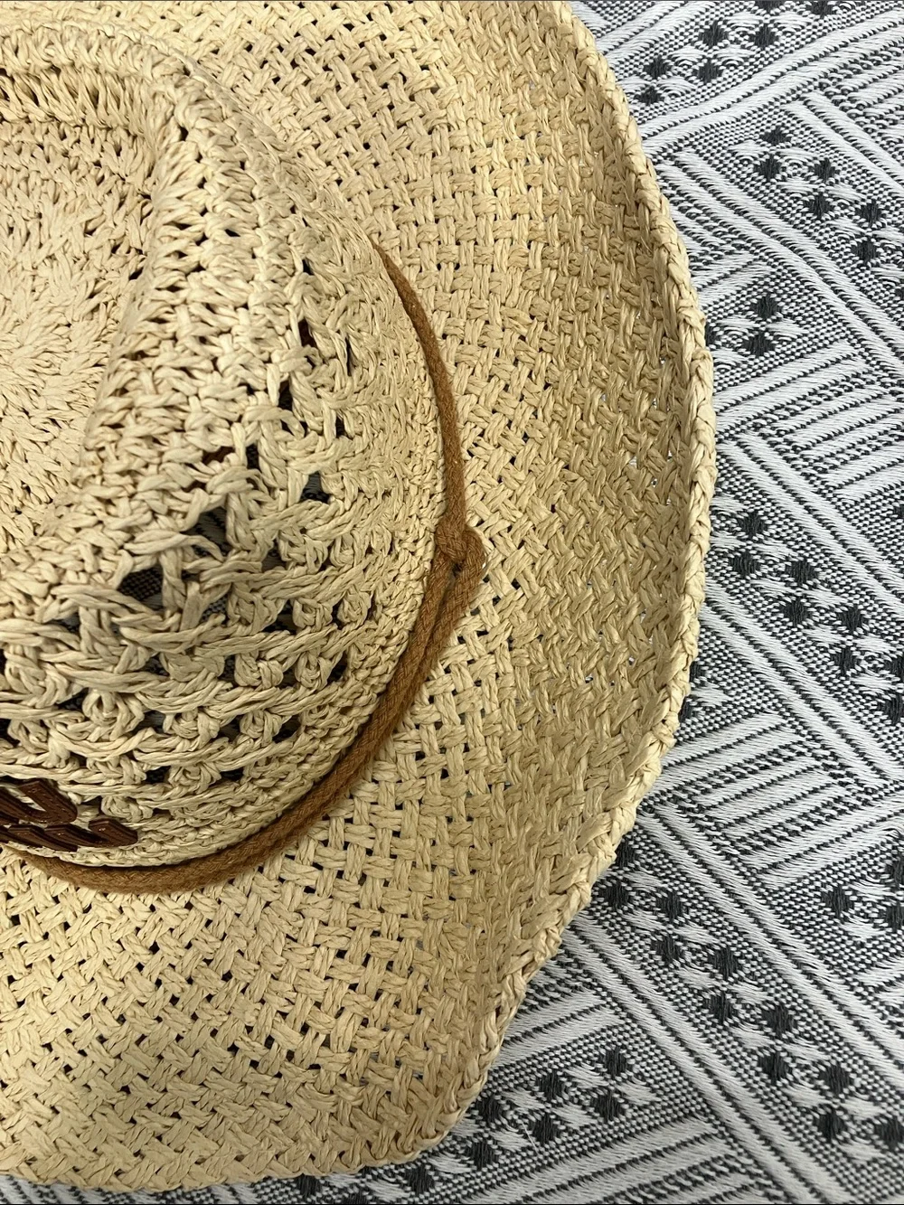 Miu Miu Summer Vacation Raffia Straw Hat OS